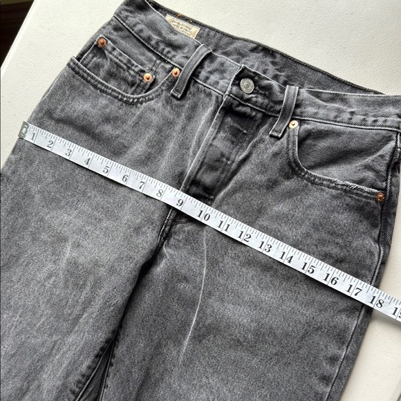 Levi’s 501 90s Jeans Faded Black Mid Rise Loose - Picture 10 of 16